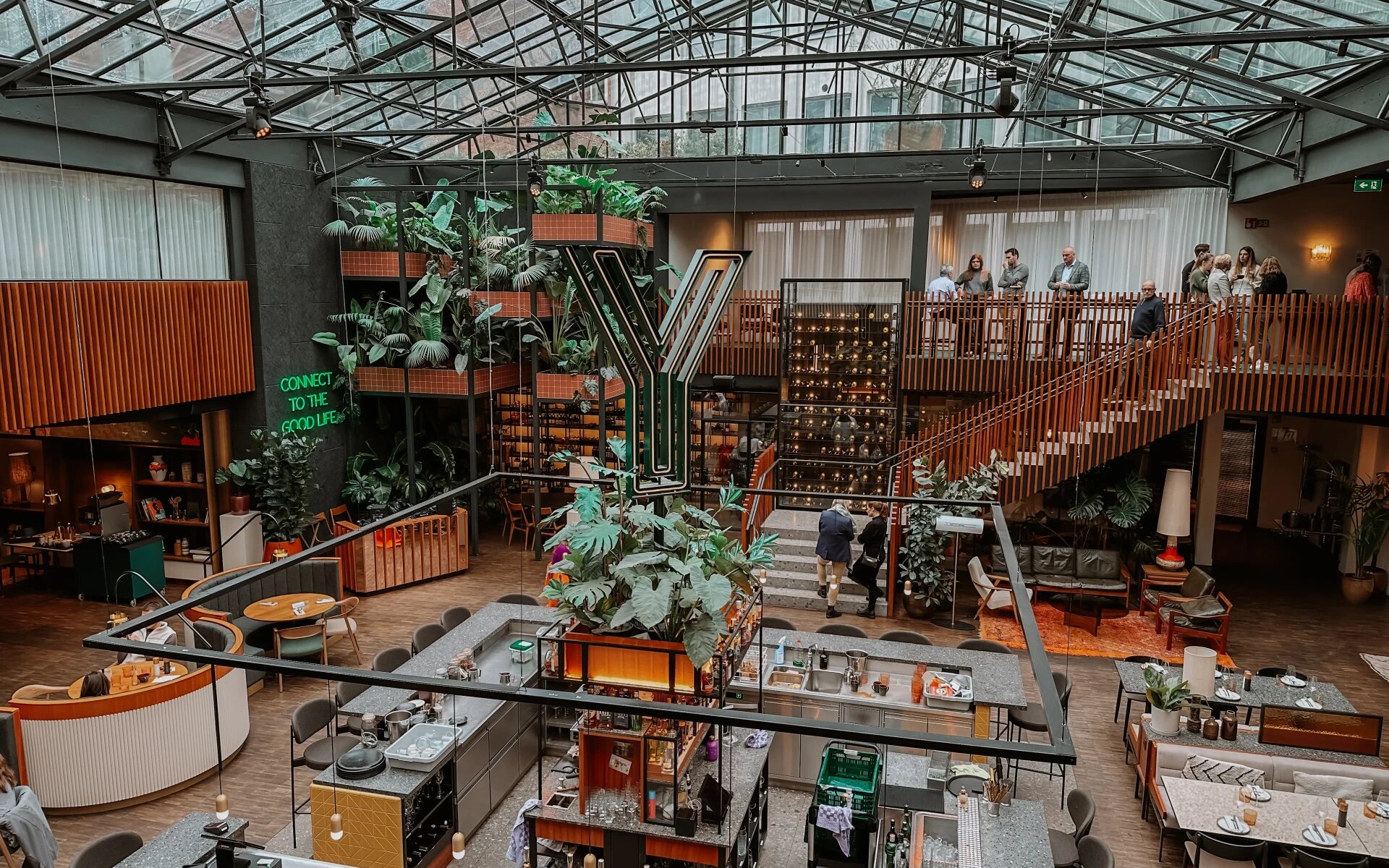 Atrium van Yalo Hotel Gent